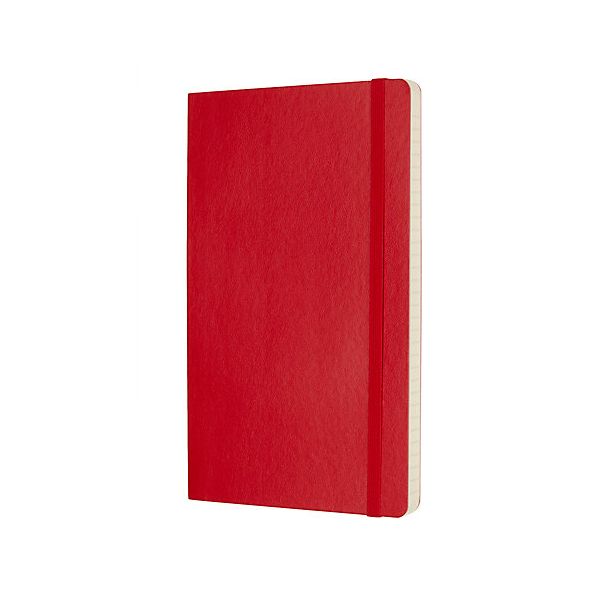 Moleskine Scarlet Red Large Ruled Notebook Soft Cover