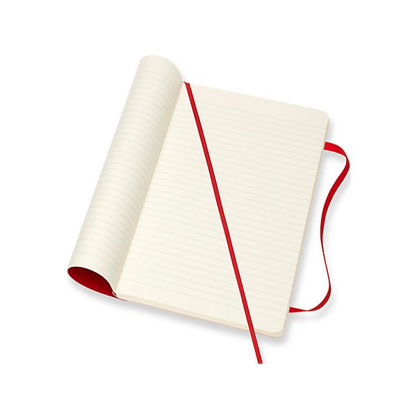 Moleskine Scarlet Red Large Ruled Notebook Soft Cover
