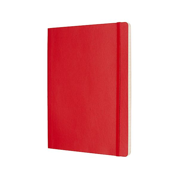 Moleskine Scarlet Red Extra Large Plain Notebook Hard Cover