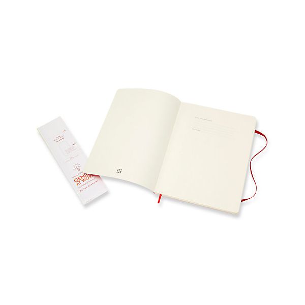 Moleskine Scarlet Red Extra Large Plain Notebook Hard Cover