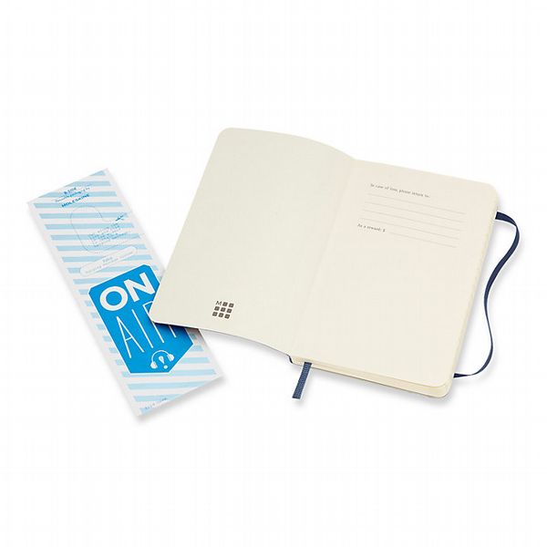 Moleskine Sapphire Blue Pocket Plain Notebook Soft Cover
