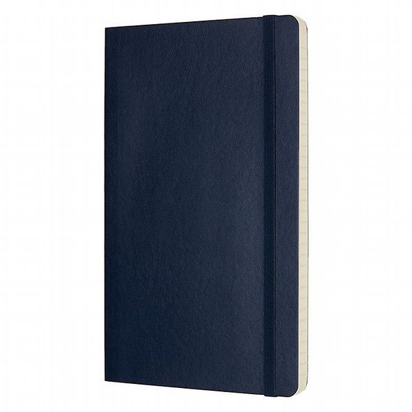Moleskine Sapphire Blue Large Ruled Notebook Soft Cover
