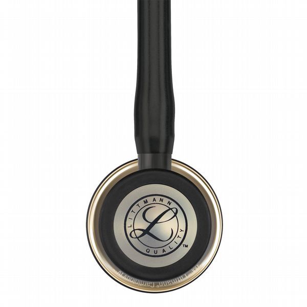 3M™ Littmann Cardiology IV Stethoscope - Champagne Chestpiece - Black Tube - Smoke Stem/Headset 27\