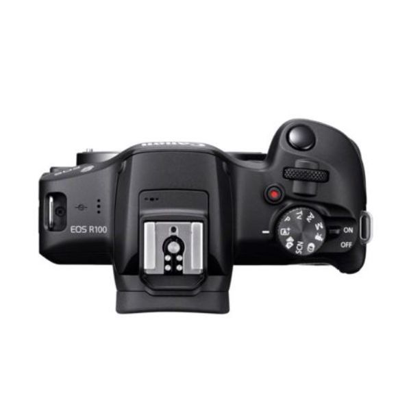 Canon R100 + 18-45mm Lens +Hama SDXC 128GB Card & Hama Tripod