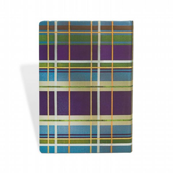 Davenport (Mad for Plaid) Midi Lined Hardcover Journal (Elastic Band Closure)