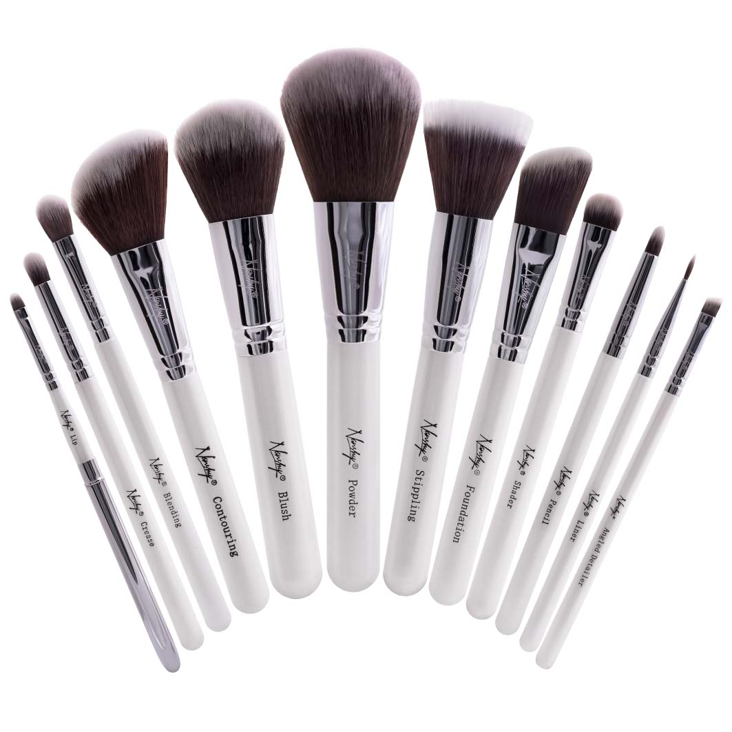 Nanshy Masterful Collection Pearlescent White Brush Set