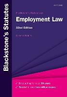 Blackstone's Statutes on Employment Law (PDF eBook)