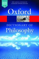 The Oxford Dictionary of Philosophy (ePub eBook)