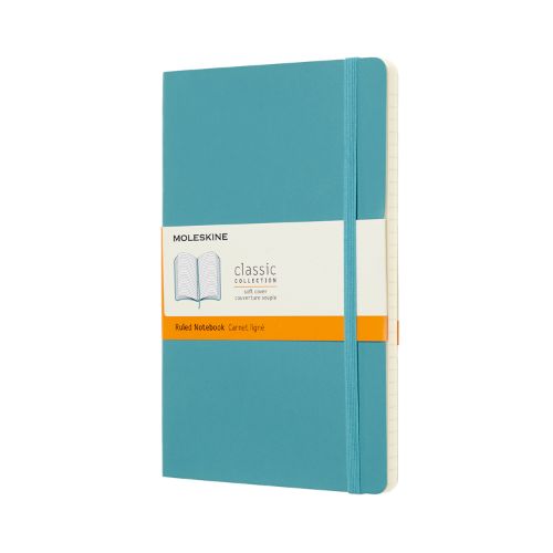 Moleskine Reef Blue Notebook Large Ruled Soft Cover