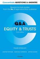 Concentrate Questions and Answers Equity and Trusts: Law Q&A Revision and Study Guide