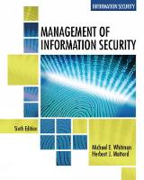Management of Information Security (PDF eBook)