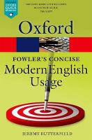Fowler's Concise Dictionary of Modern English Usage (ePub eBook)
