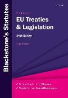 Blackstone's EU Treaties & Legislation (PDF eBook)