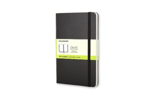 Moleskine Pocket Plain Hardcover Notebook Black