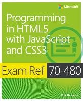 Exam Ref 70-480 Programming in HTML5 with JavaScript and CSS3 (MCSD) (ePub eBook)