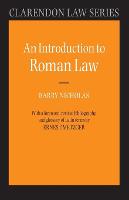 Introduction to Roman Law, An