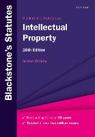 Blackstone's Statutes on Intellectual Property (PDF eBook)