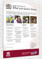 Health and safety law: what you need to know (A2 poster) (standard)