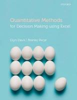 Quantitative Methods for Decision Making Using Excel (PDF eBook)