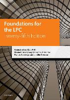 Foundations for the LPC (PDF eBook)