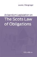 Avizandum Legislation on the Scots Law of Obligations (ePub eBook)