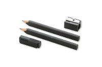 Moleskine Black Pencils - 2 Pencils, Cap And Sharpener