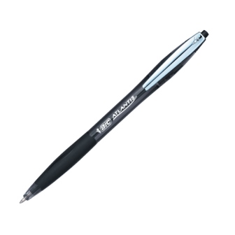 Bic Atlantis Premier Ballpoint Pen 1.0mm Black 902133 - Pack of 12