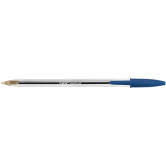 Bic Cristal Medium Ballpoint Pen Blue 837360 - Pack of 50