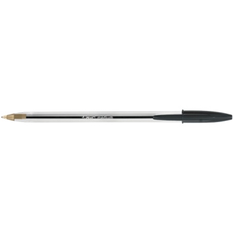 Bic Cristal Medium Ballpoint Pen Black 837363 - Pack of 50