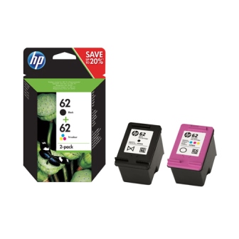HP 62 Black/Colour Ink Cartridges (2 Pack) N9J71AE