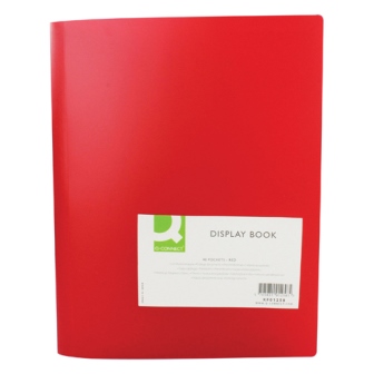 Q-Connect Display Book 40 Pocket Red