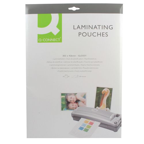 QConnect Laminating Pouch A3 125mic P25