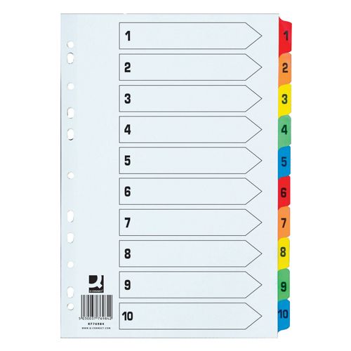 Q-Connect Index 1-10 Reinforced Multi-Coloured