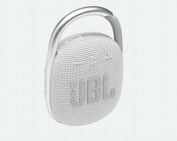 JBL - Clip4 Bluetooth Speaker - White
