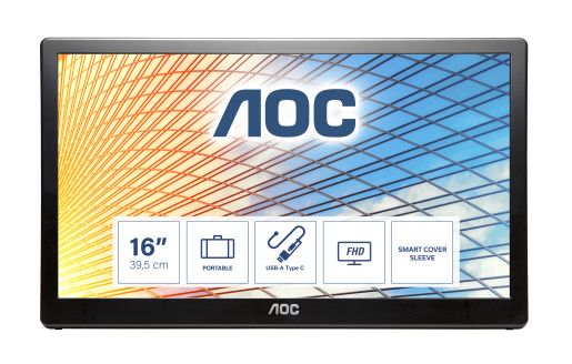 AOC Ultra Portable Monitor E1659FWU