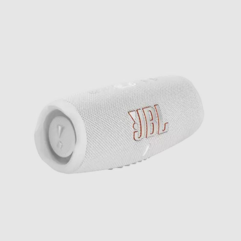 JBL Charge 5 Portable Waterproof Speaker with Powerbank - white