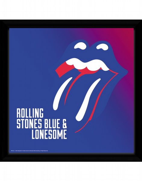 The Rolling Stones Blue and Lonesome 30 x 30cm Framed Collector Print