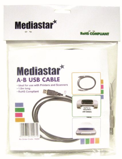 Mediastar USB Printer Cable