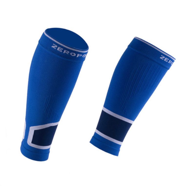 Intense 2.0 Compression Calf Sleeves - Blue/White