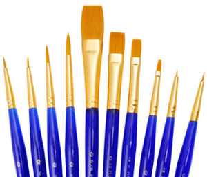 Royal Brush: Golden Taklon Short Value Brush Pack