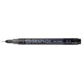 Derwent: Graphik Line Maker Pen: Black