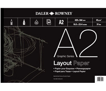 Daler Rowney: Layout Pad - 45gsm - 80 sheets