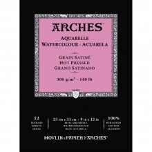 Arches: Aquarelle: Gummed Watercolour Pad: 23x31cm
