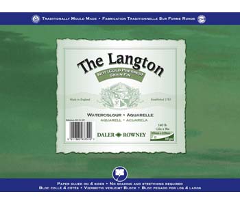 Daler Rowney: Langton: Watercolour Paper Block NOT 140lb