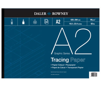Daler Rowney: 90gsm Tracing Pad - 50 sheets