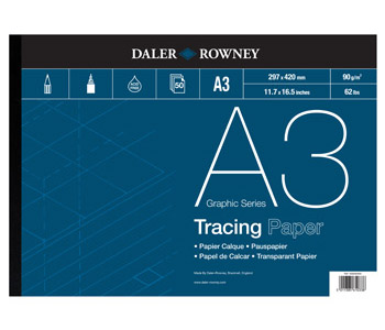 Daler Rowney: 90gsm Tracing Pad - 50 sheets