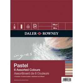 Daler Rowney Ingres Pastel Paper Spiral - 6 Ass. Colours