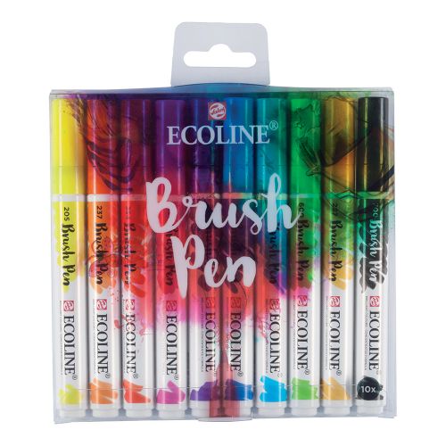 Royal Talens: Ecoline: Watercolour Brush Pen: Set of 10