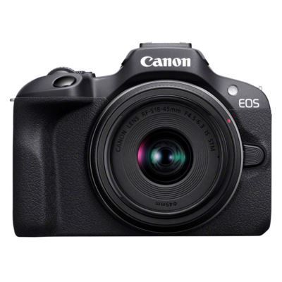 Canon R100 + 18-45mm Lens +Hama SDXC 128GB Card & Hama Tripod