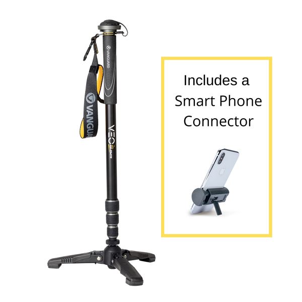 Vanguard VEO 2S AM-234TR Monopod with Tri-feet and Smartphone Connector